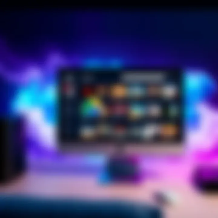 A computer screen showing Steam library and Google Drive interface with game files in the cloud.
