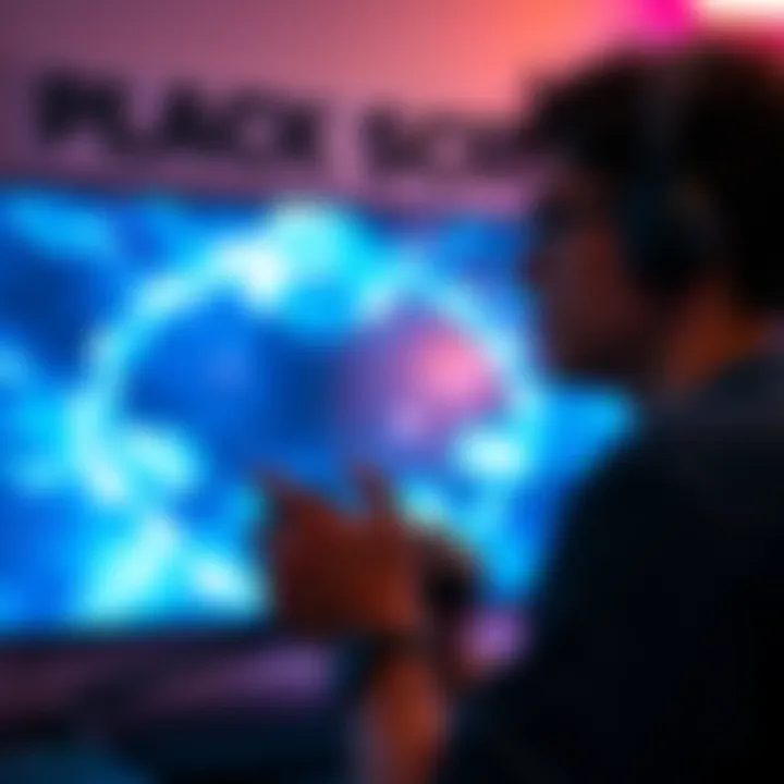 A gamer looking frustrated at a black screen while trying to cloud stream a game on PC.