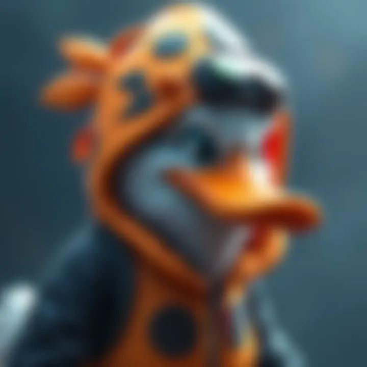 Cluster Duck Skin from Battle Pass A cartoonish duck character wearing a quirky costume with exaggerated features, reflecting the mixed reactions from gamers.