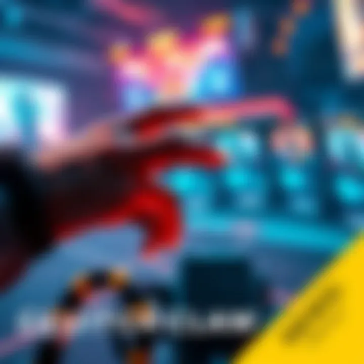Clutch Claw Gameplay A player using the Clutch Claw feature in a vibrant gaming environment, showcasing enhanced gameplay mechanics.