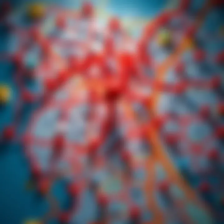 A cluttered map showing overlapping icons and unclear paths that confuse navigation.