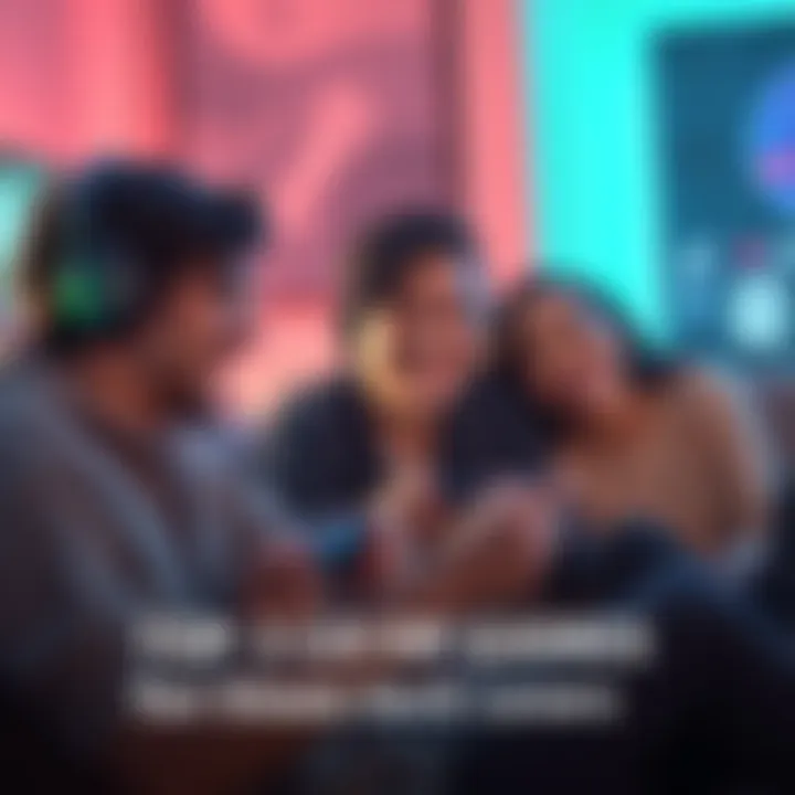 Three friends playing co-op games together on Steam Deck devices, sharing laughter and excitement