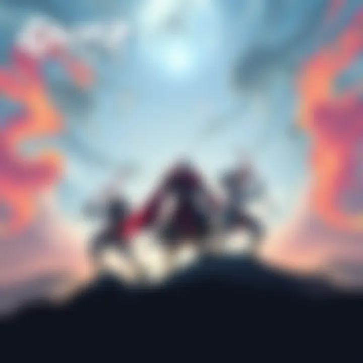 Group of players teaming up in the co-op multiplayer mode of Ghost of Yōtei Legends, battling enemies and exploring the game's environment together