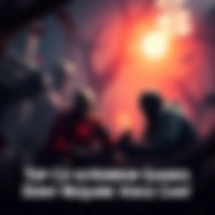 Two players working together in a spooky game environment without using voice chat