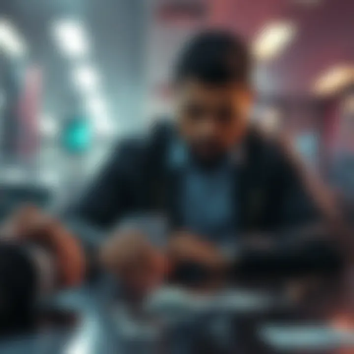 Former Kick staff member ABZ in a tense situation amidst an investigation, with a small packet of white powder visible on a table.