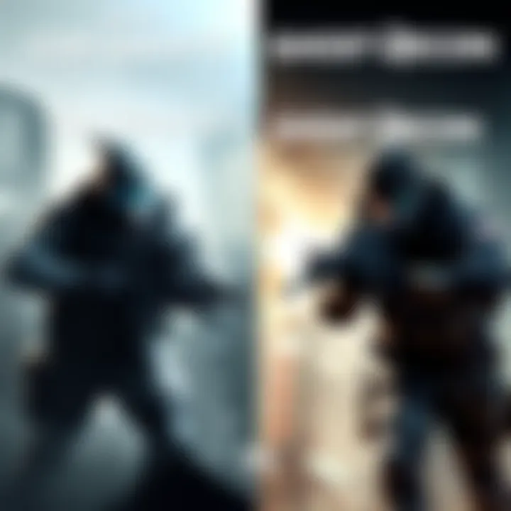 A side-by-side comparison of COD Ghosts and Tom Clancy's Ghost Recon showcasing similar game elements and design styles