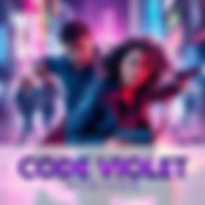 An exciting scene from Code Violet showing main characters in action with stunning visuals and vibrant colors.