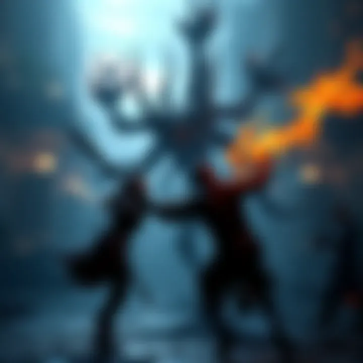 A character battling a fierce enemy in a dark, post-apocalyptic setting from Code Vein II