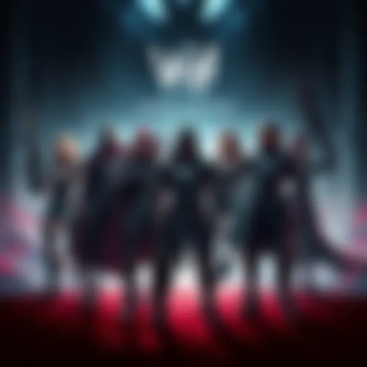 Code Vein and God Eater Characters Characters from Code Vein and God Eater stand together in a dynamic pose, showcasing their unique designs and weapons against a backdrop of a dark, dystopian world.