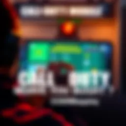 A gamer looking at their Call of Duty Mobile account with virtual currency displayed on the screen
