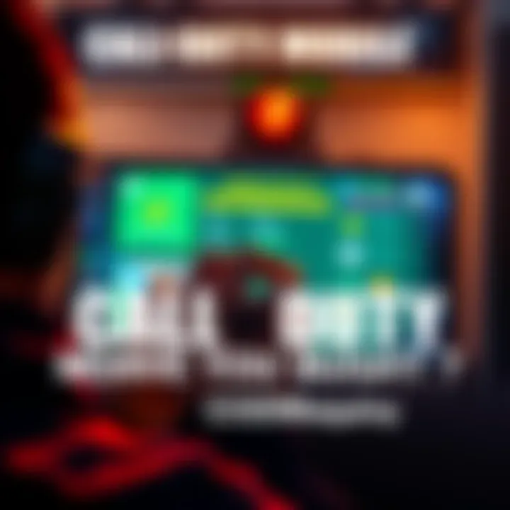 A gamer looking at their Call of Duty Mobile account with virtual currency displayed on the screen