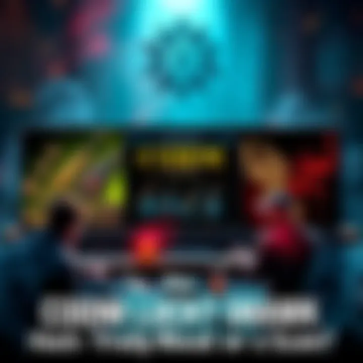 A graphic showing players discussing the CODM lucky draw hack on a forum with images of mythic and legendary weapons in the background.