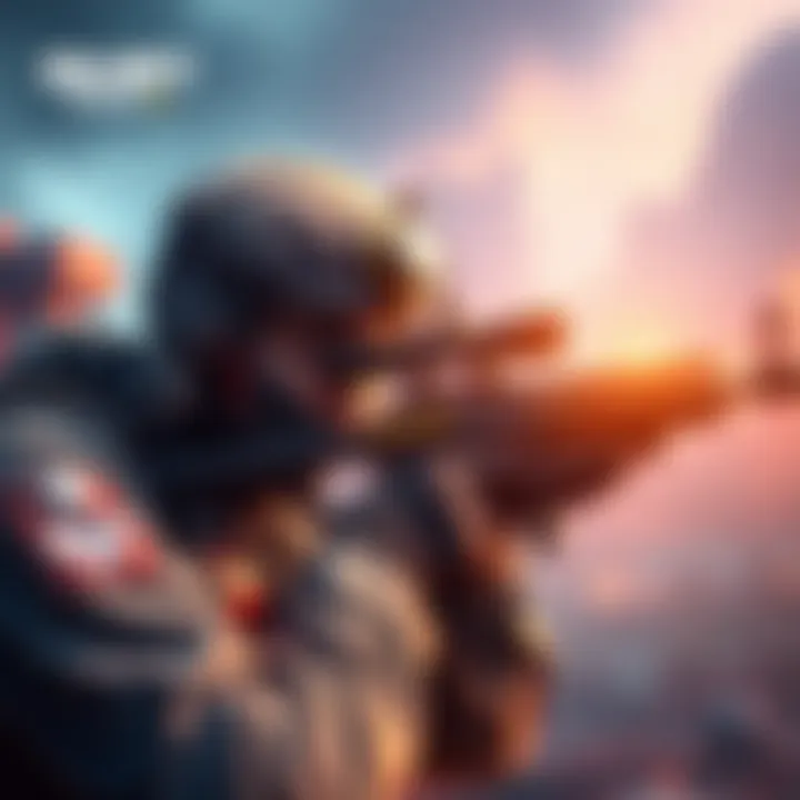 Call of Duty Mobile Sniper Account A sniper character from Call of Duty Mobile aiming down sights with a sniper rifle, set against a gaming backdrop