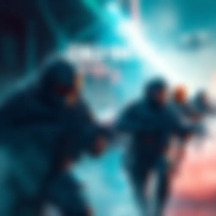 CODM Exciting Updates A dynamic scene showing Call of Duty Mobile gameplay with new features and characters in action