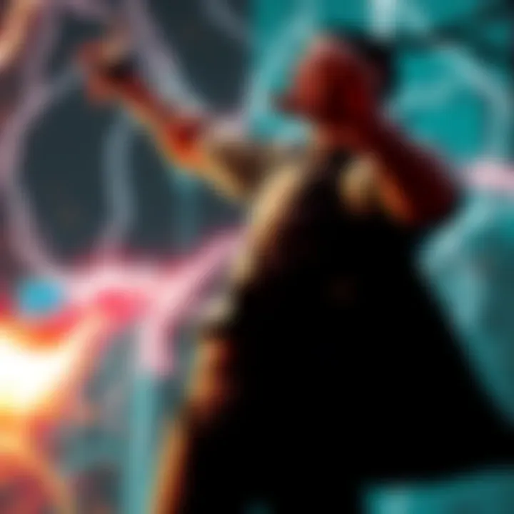 Cole unleashing his powers A dark and intense scene of Cole from Infamous 2, showcasing his aggressive stance and energy crackling around him as he prepares to use his powers