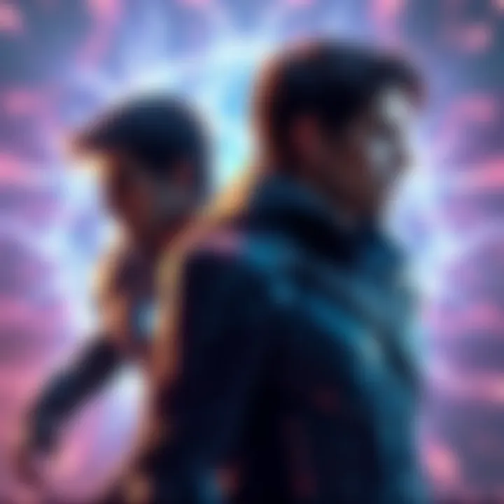 Cole stands ready to challenge Kessler, with glowing energy in the background representing Kessler's powers.