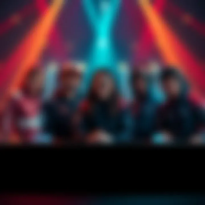 Coliseum team members Druk, Bubu Subu, Sab, and Soul Snipe celebrating their signing with MagsUp for Dreamhack Birmingham LAN.