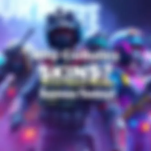 Various collaboration skins showing unique designs and colors for a popular game