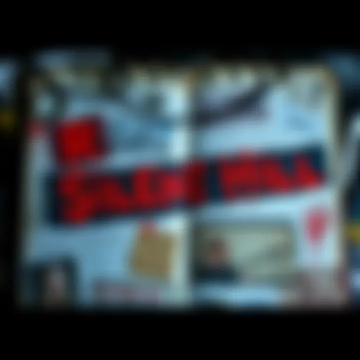 A creative collage journal reflecting feelings about the film Return to Silent Hill, featuring mixed media elements like cutouts and sketches.