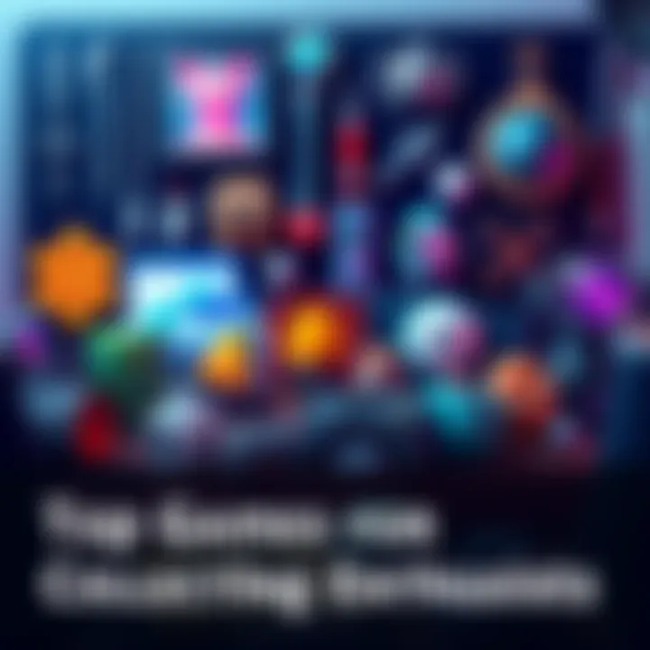 Collectible Game Items A variety of game items displayed together, showcasing collectibles from popular games like Minecraft and No Man's Sky.