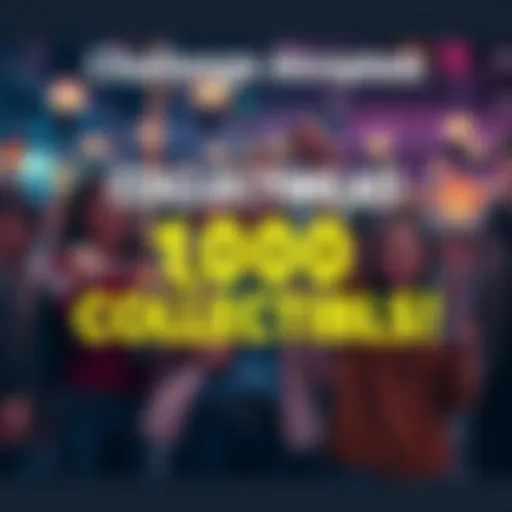 A group of enthusiastic collectors showing off their unique collectibles with excitement