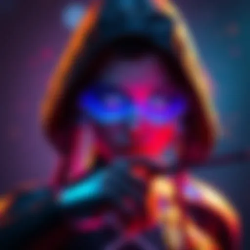 New color-changing skin for Widow shown with vibrant colors and effects