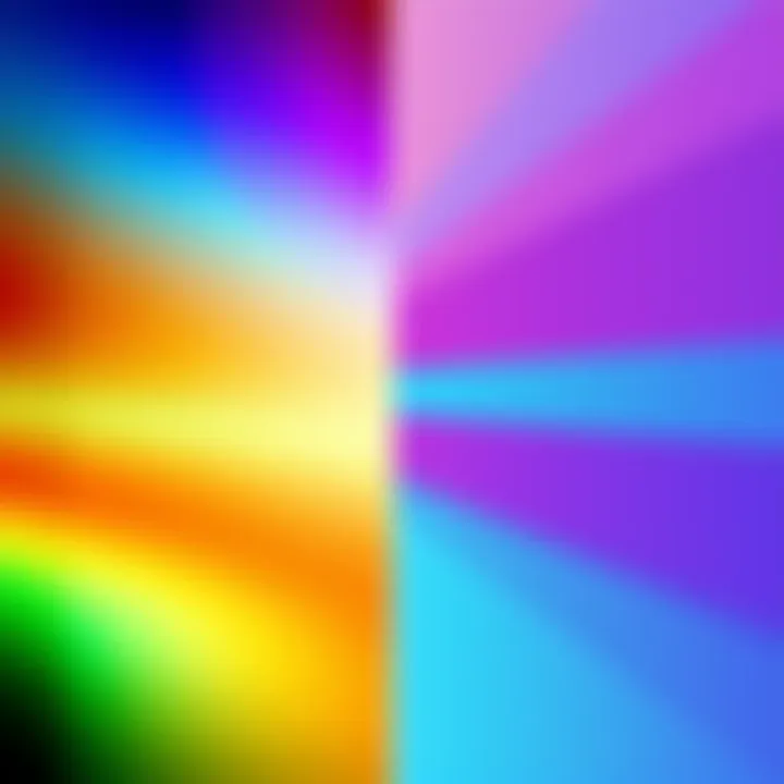 Side-by-side visual display of color palettes from SR1 and SR2, highlighting the vibrant colors of SR1 against the more muted tones of SR2.