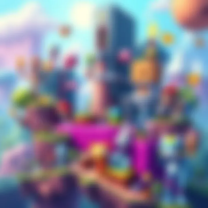 A collage of various cute 2D platformer characters and vibrant game backgrounds