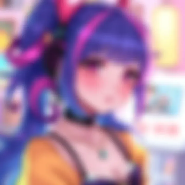 Colorful Domina Fanart by Drew Vibrant fanart of Domina inspired by Tomodachi, showcasing unique artistic style and creativity
