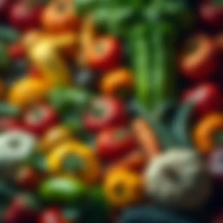 A variety of colorful fruits and vegetables display unexpected food choices that impact health.