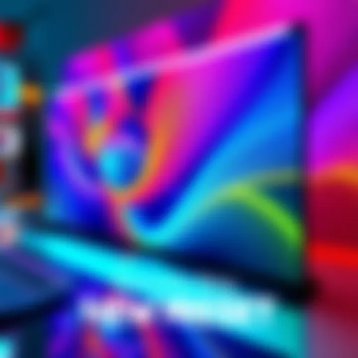A vibrant graphic design showcasing the new preset with bright colors and patterns that enhance visuals