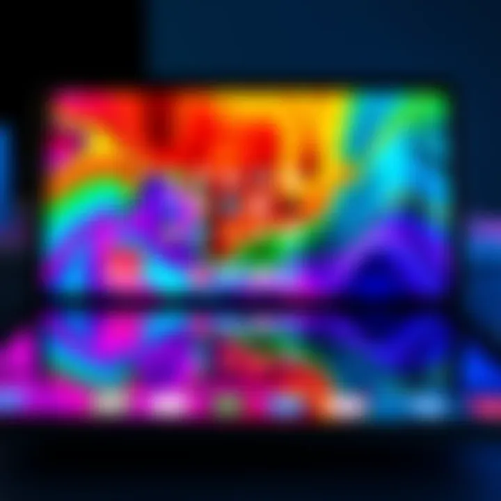 A vibrant iPad display showcasing personalized wallpapers, custom app icons, and widgets, reflecting individual style and creativity.