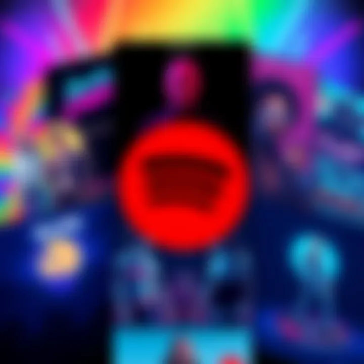 A vibrant collection of different Spotify album covers showcasing various styles and trends in music artwork