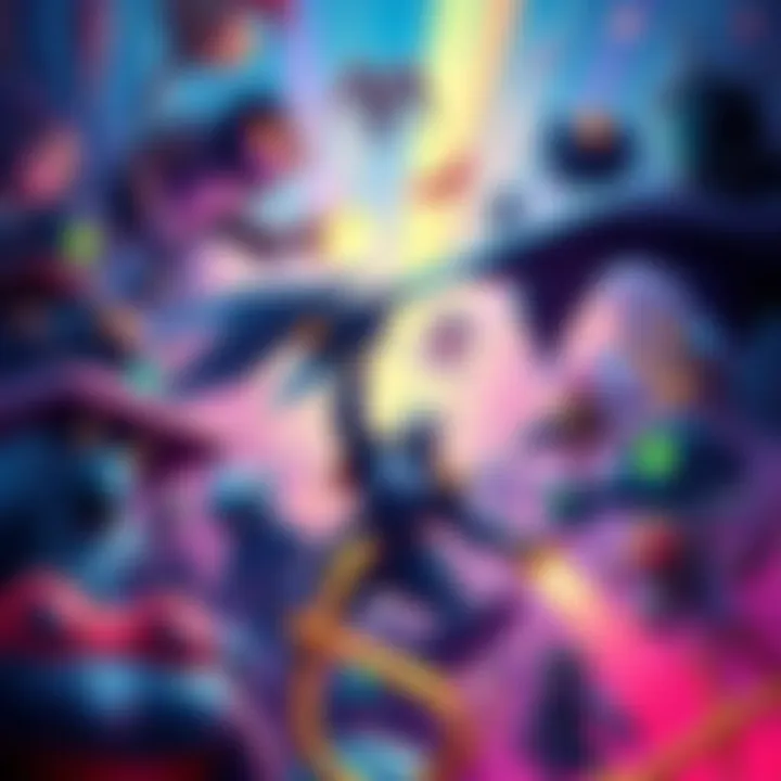 A vibrant and colorful illustration depicting various game characters and elements from obscure titles, highlighting creativity and exploration in gameplay.
