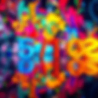 A vibrant artwork reflecting the significance of the date 5/12, filled with bright colors and abstract shapes, inviting viewers to contemplate its meaning.