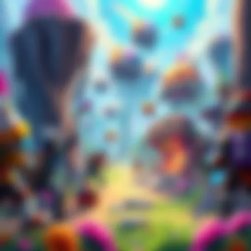 Colorful browser game graphics A vibrant scene from a browser game showcasing stunning visuals and engaging gameplay with various characters and environments