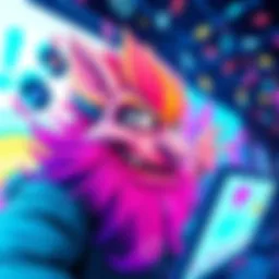 A vibrant and playful digital artwork showcasing humorous online pranks, with bright colors and fun illustrations.