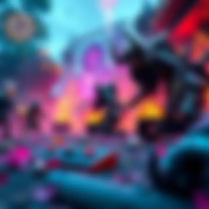 A vibrant gaming scene showcasing characters and environments from Ori and Doom Eternal, highlighting bright colors and detailed visuals