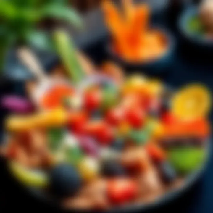 A vibrant dish featuring various creative flavor pairings without cats, showcasing fresh ingredients and culinary creativity.