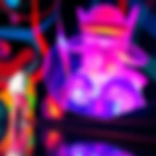 Colorful representation of Limbo A vibrant and artistic depiction of Limbo featuring abstract shapes and colors that evoke a sense of creativity and cultural depth