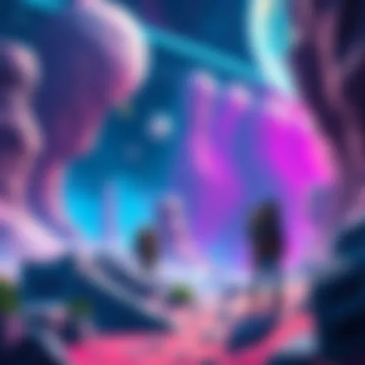 A character exploring a vibrant alien world filled with colorful landscapes and challenges