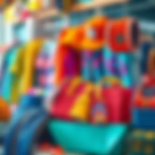 A display of unique and trendy items from the Summer Sale, showcasing vibrant colors and styles.