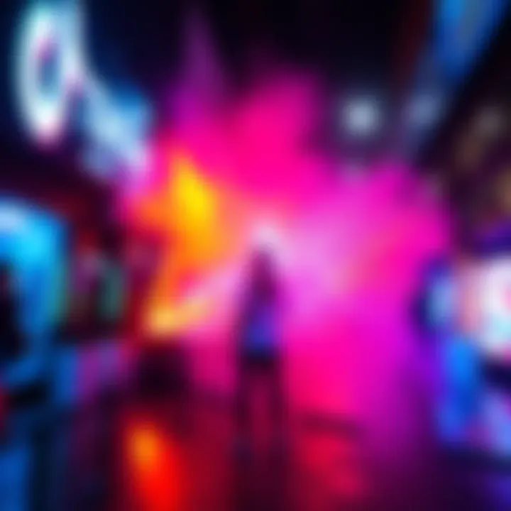 A vibrant scene from a TikTok edit featuring dynamic visuals and engaging effects.