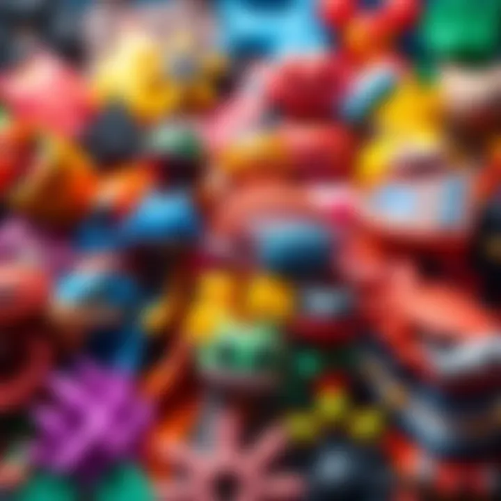 A collection of vibrant and distinctive design variants displayed together, showcasing creativity and individuality.