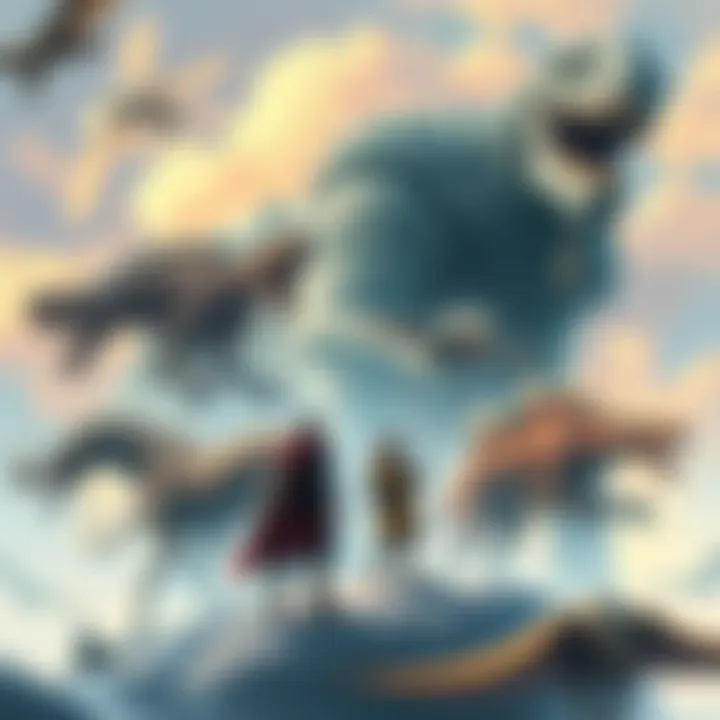 Colossi names from the game An illustration of various colossi from the game, highlighting their unique names and features, with players discussing their origins on a user board.