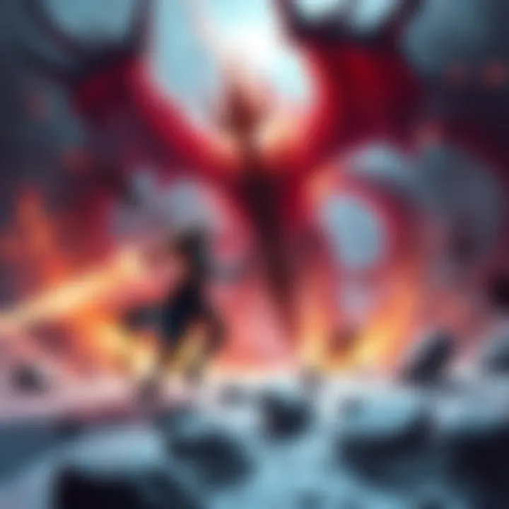 A character engages in a boss battle in Salt and Sacrifice, showcasing intense action and dynamic movement.