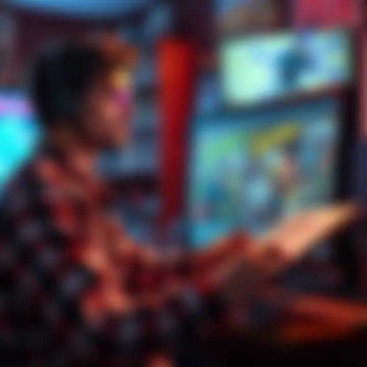 A comic enthusiast searching online for a rare comic title on a computer