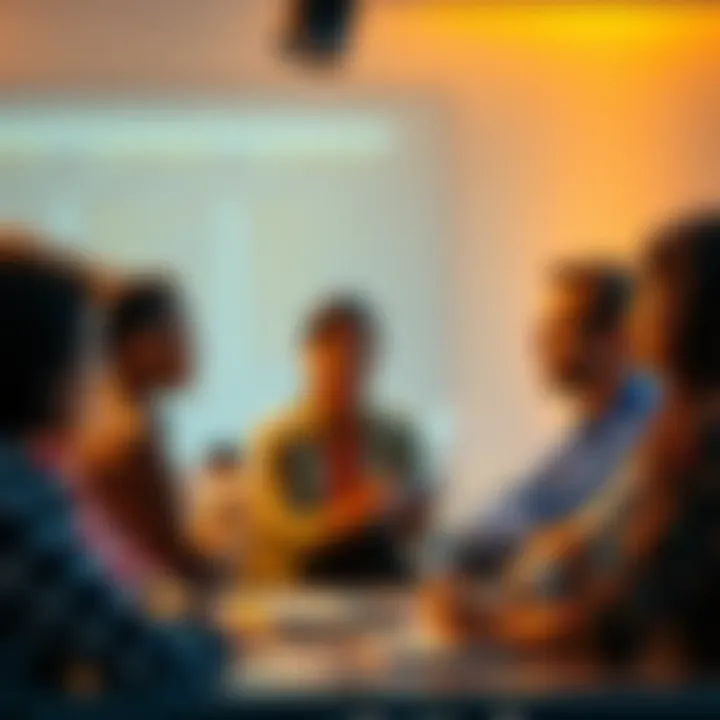 Communication and Behavior Skills A diverse group of people discussing tips for improving communication and behavior skills in a workshop setting.