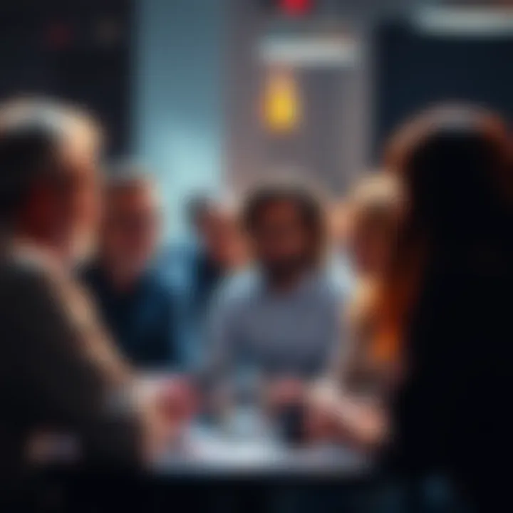 People engaging in a discussion about various viewpoints on recent events