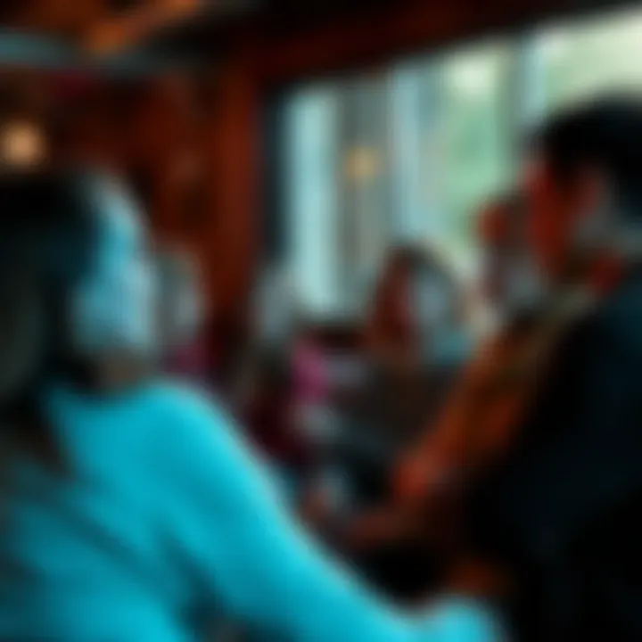 A group of people engaged in a conversation about grieving, sharing their thoughts and experiences in a supportive environment.
